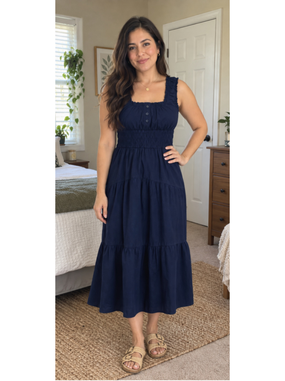 Women's Universal Thread Navy Midi Dress Size S
